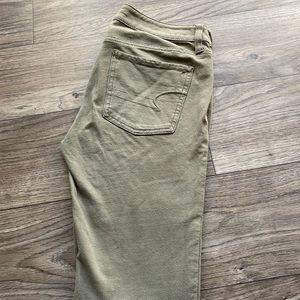 American Eagle Sage Green Stretch Jeggings